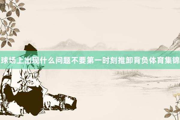 球场上出现什么问题不要第一时刻推卸背负体育集锦