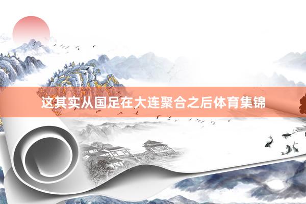 这其实从国足在大连聚合之后体育集锦