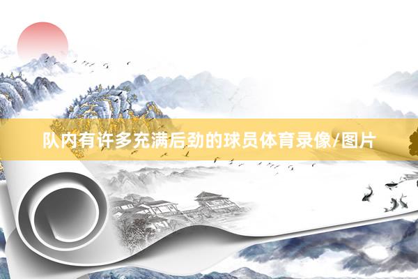 队内有许多充满后劲的球员体育录像/图片